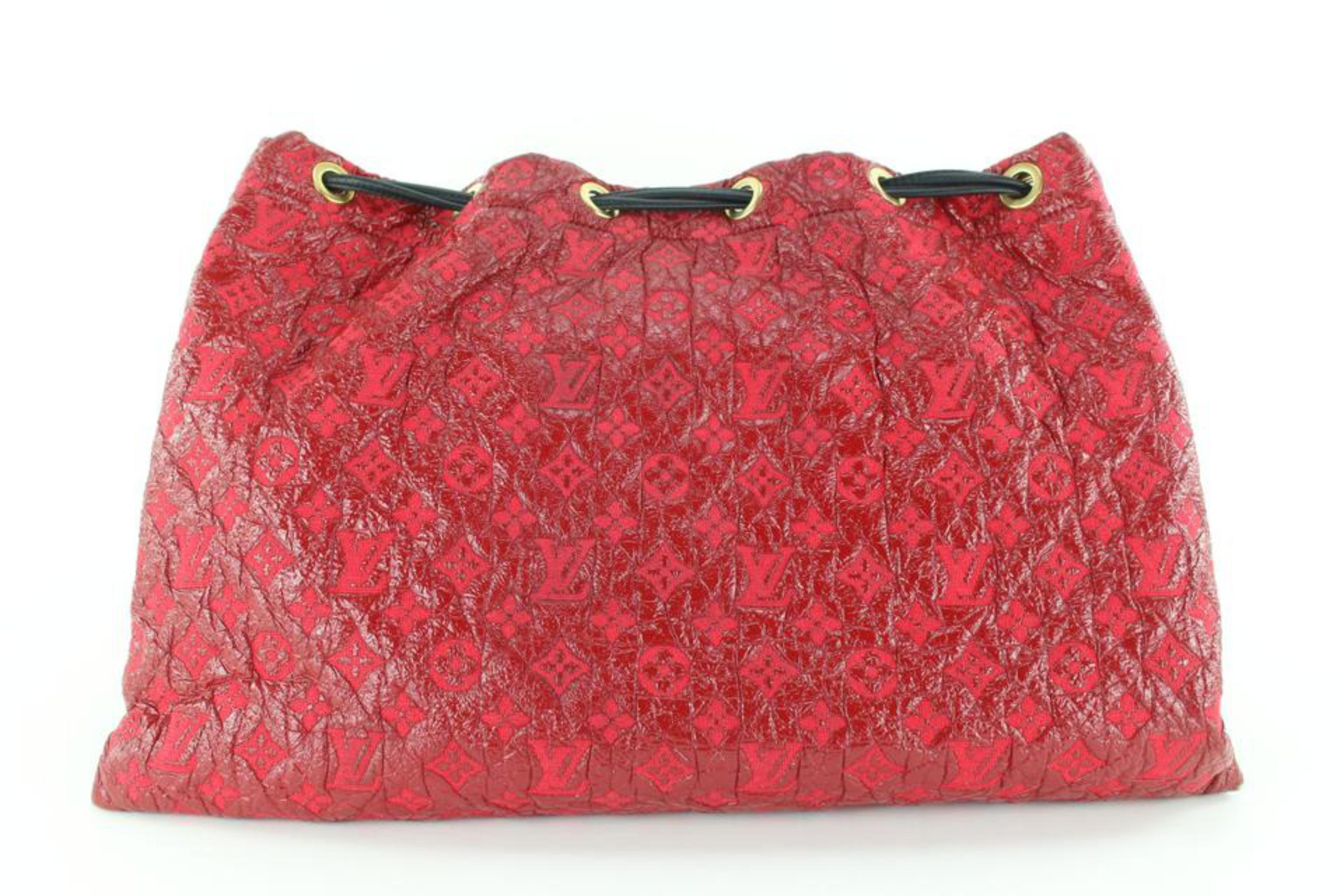 Louis Vuitton Red Monogram Squishy Drawstring Shoulder Bag 5LVJ1026 1