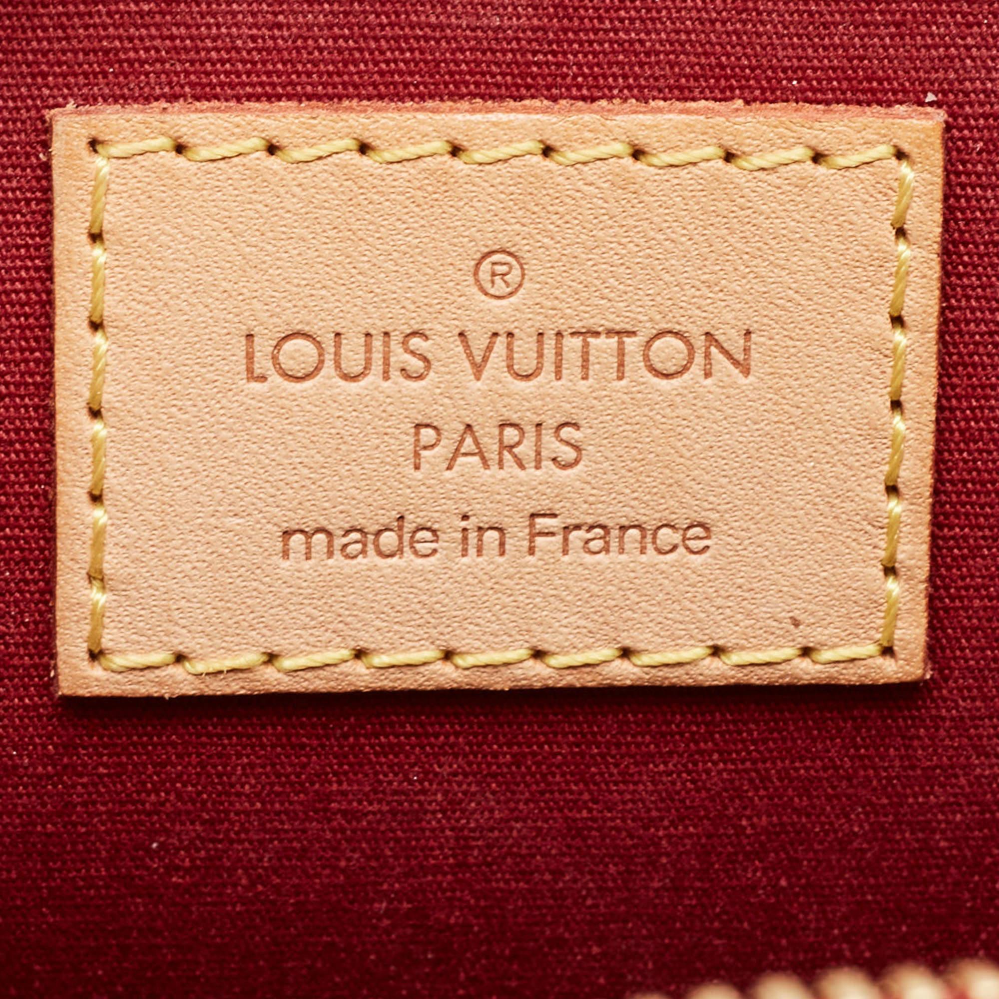 Louis Vuitton Rouge Monogramme Vernis Alma GM en vente 6