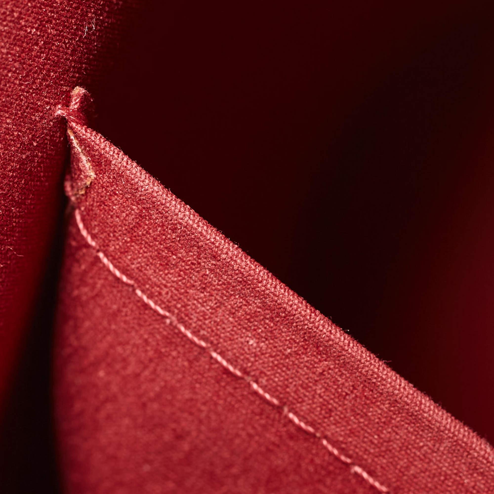 Louis Vuitton Rouge Monogramme Vernis Alma GM en vente 7