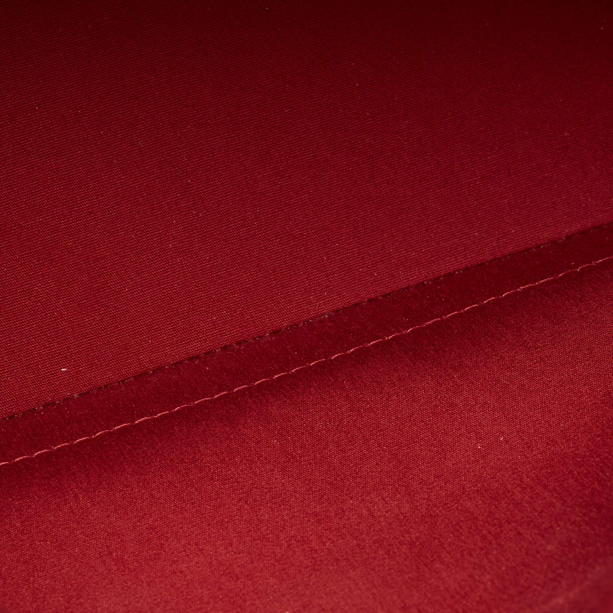 Louis Vuitton Red Monogram Vernis Alma GM For Sale 5