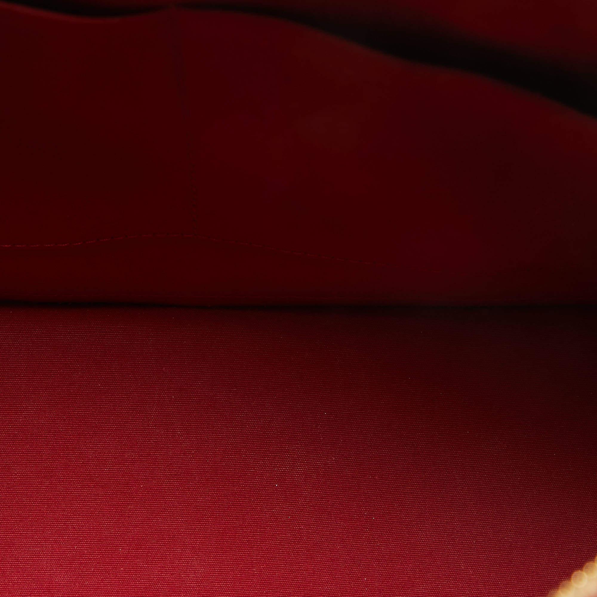 Louis Vuitton sac Alma MM rouge monogrammé en vente 6