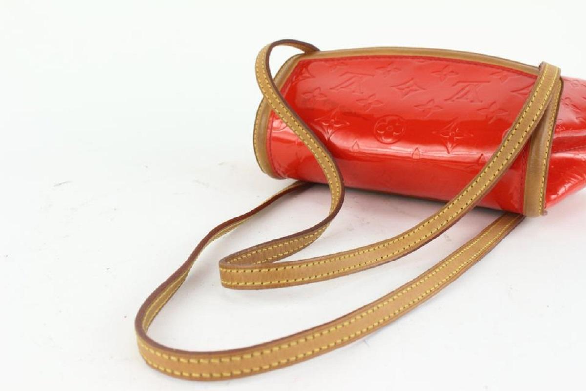 Louis Vuitton Red Monogram Vernis Biscayne Bay PM 915lv79 1