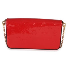 Louis Vuitton Red Monogram Vernis Felicie Pochette
