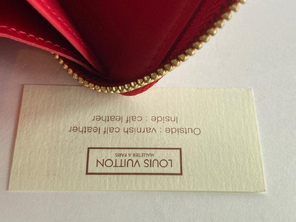 Louis Vuitton Red Monogram Vernis Kusama Infinity Dots Zippy Wallet 862156 1