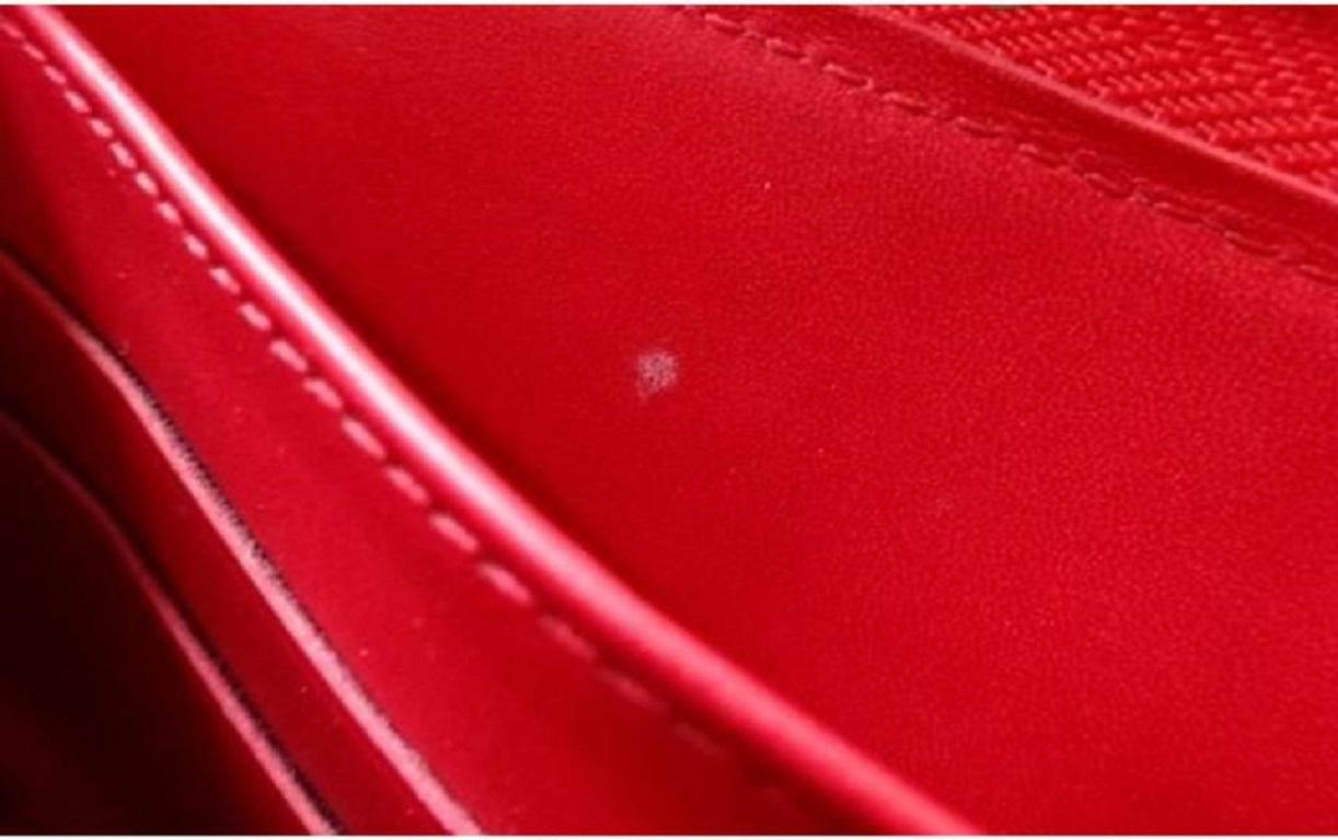 Louis Vuitton Red Monogram Vernis Kusama Infinity Dots Zippy Wallet 862156 3