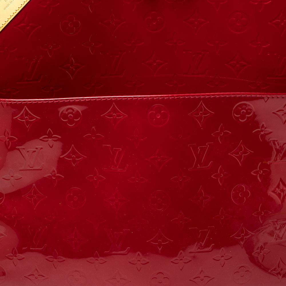 Louis Vuitton Red Monogram Vernis Pegase 45 Luggage 2