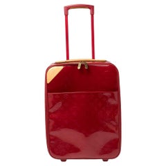 Louis Vuitton Red Monogram Vernis Pegase 45 Luggage