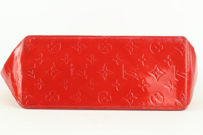 Louis Vuitton Red Monogram Vernis Reade MM Tote Louis Vuitton