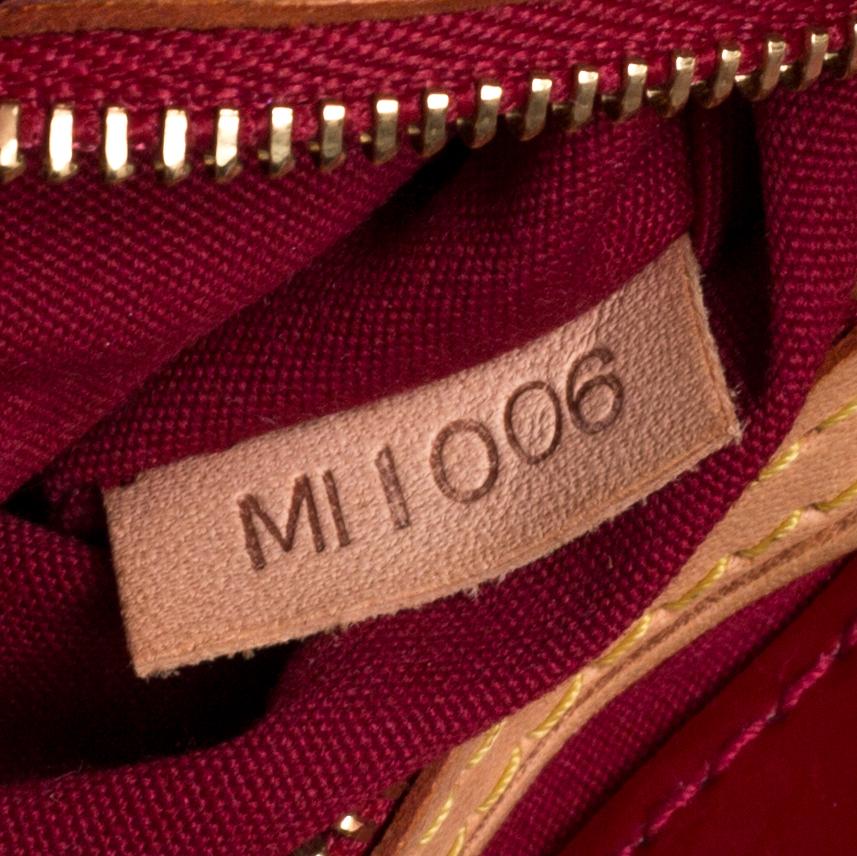 Louis Vuitton Red Monogram Vernis Reade PM Bag 3