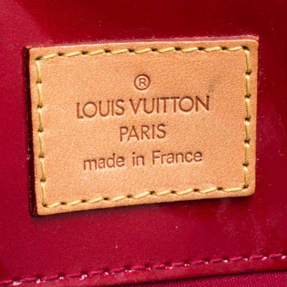 Louis Vuitton Red Monogram Vernis Reade PM Bag 4