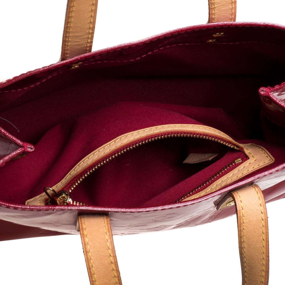 Louis Vuitton Red Monogram Vernis Reade PM Bag 2