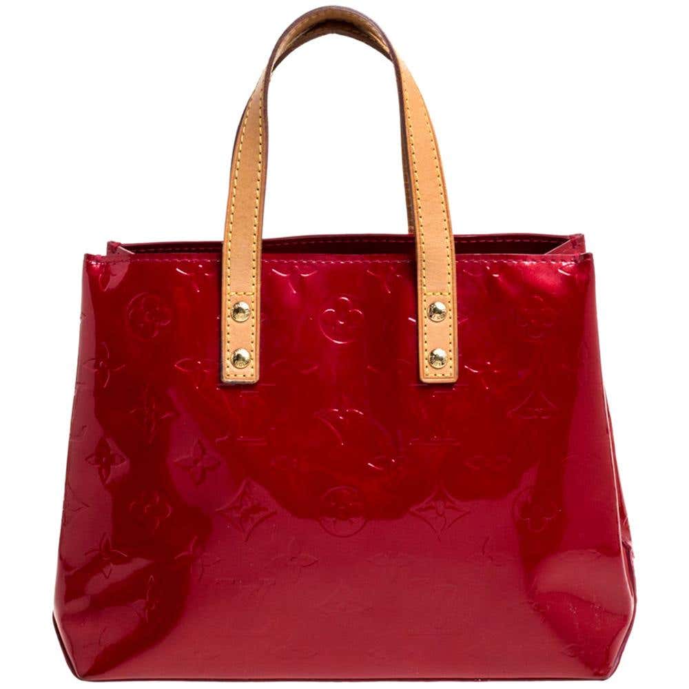 Louis Vuitton Red Monogram Vernis Reade PM Bag at 1stDibs | louis ...