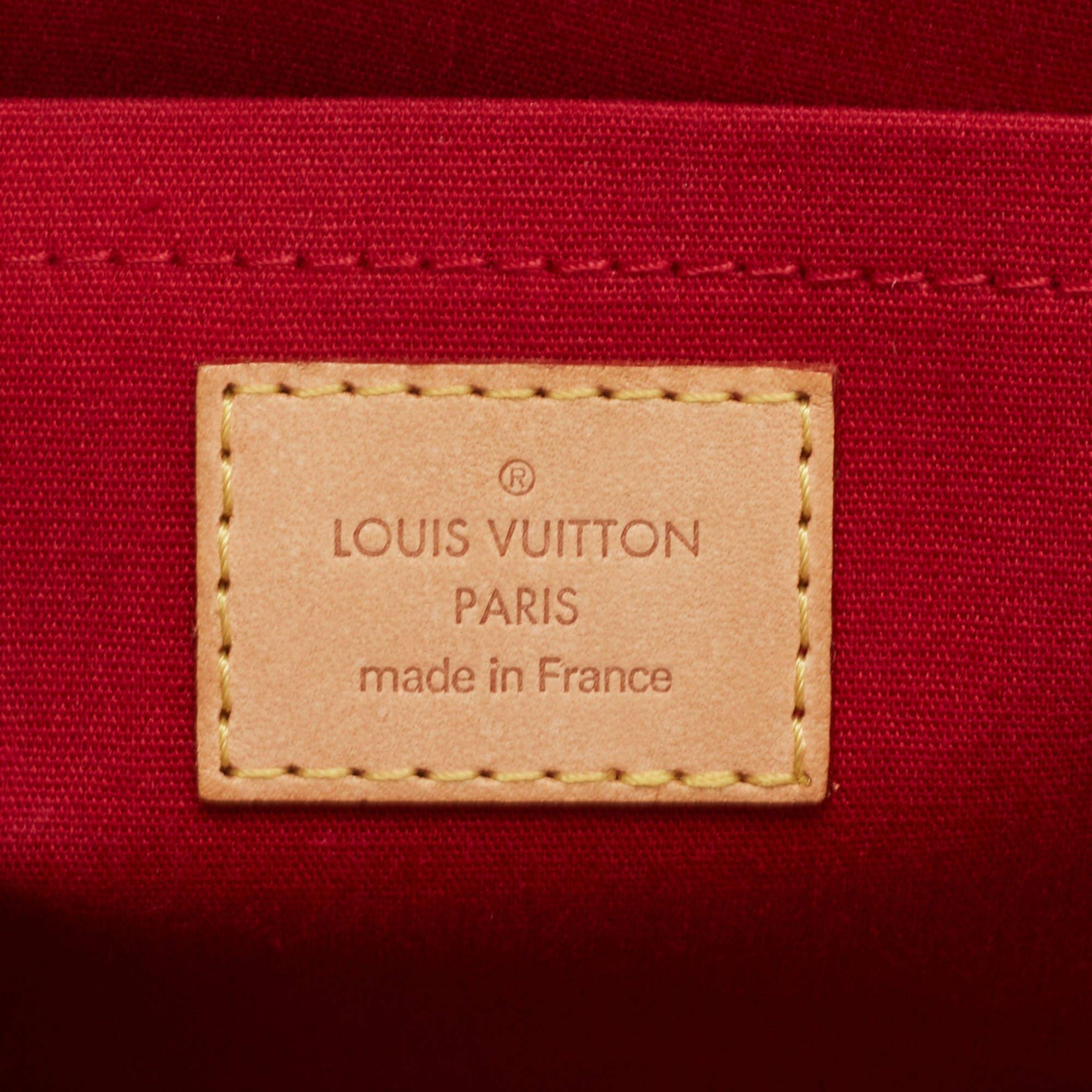Louis Vuitton Red Monogram Vernis Rosewood Avenue Bag 1