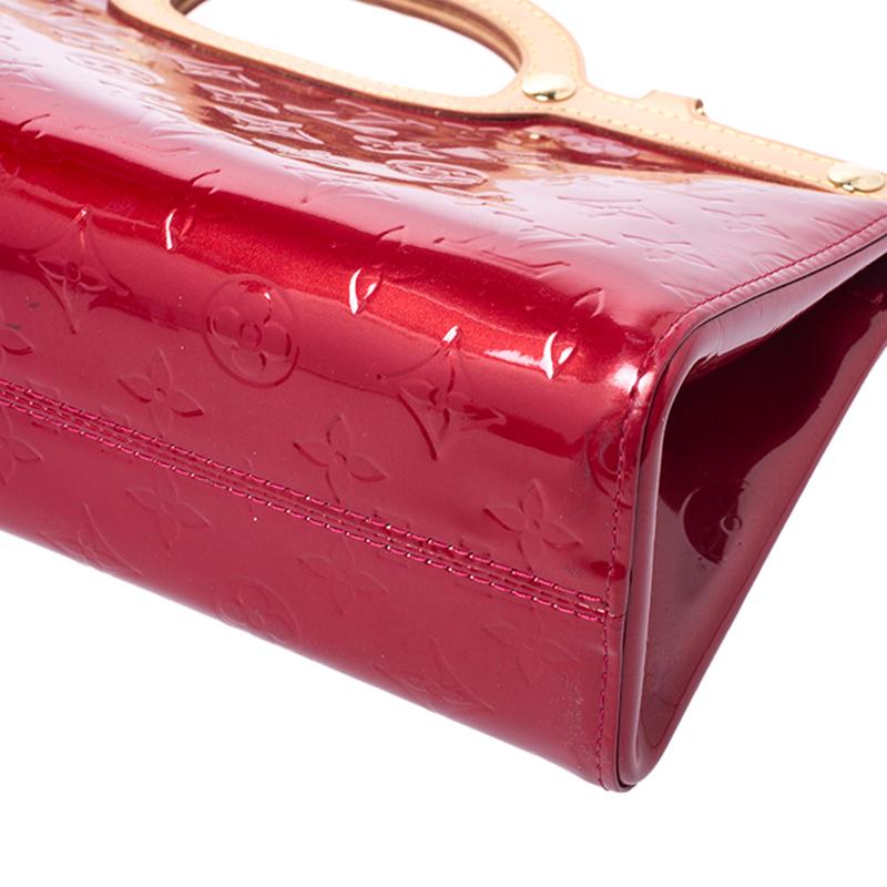 Louis Vuitton Red Monogram Vernis Roxbury Drive Bag 2