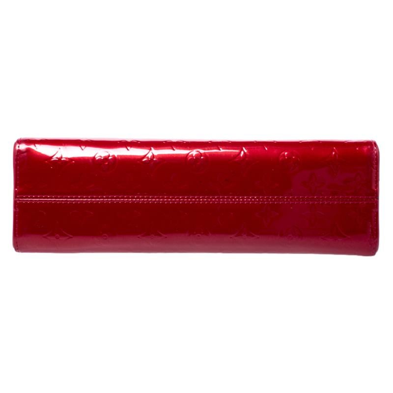 Louis Vuitton Red Monogram Vernis Roxbury Drive Bag 3