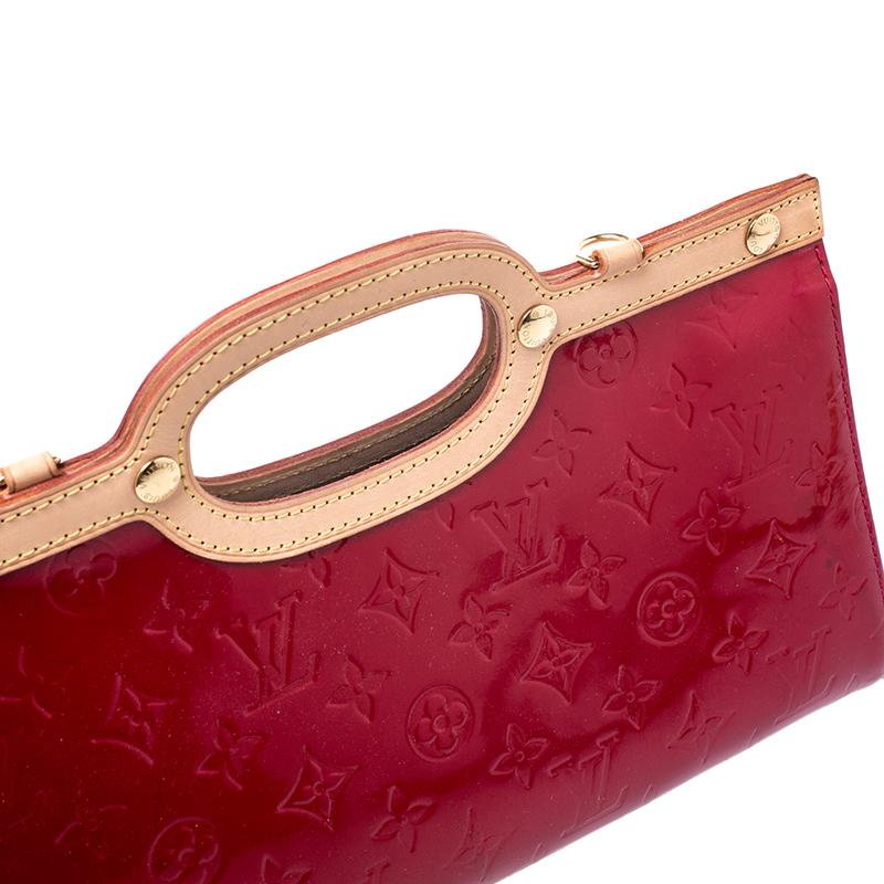 Louis Vuitton Red Monogram Vernis Roxbury Drive Bag 4