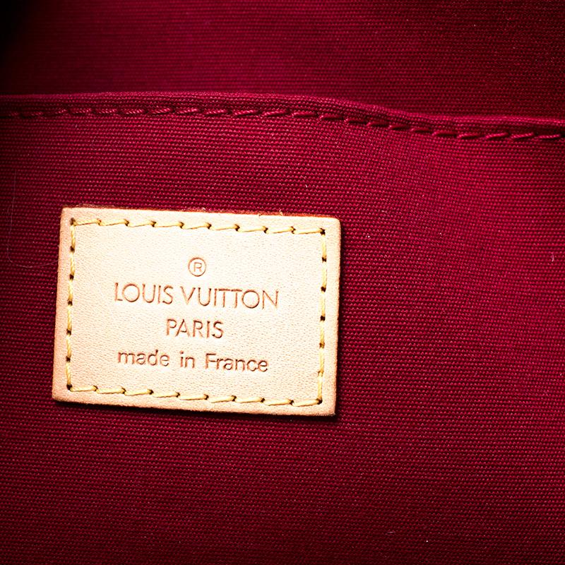 Louis Vuitton Red Monogram Vernis Roxbury Drive Bag 5