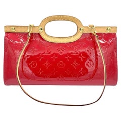 Louis Vuitton Red Monogram Vernis Roxbury Drive Bag