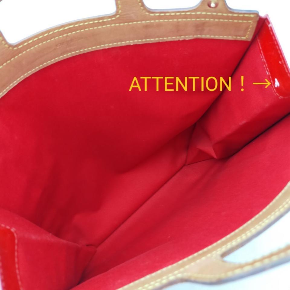 Louis Vuitton Red Monogram Vernis Stanton Sac Plat Tote Bag 863281 1