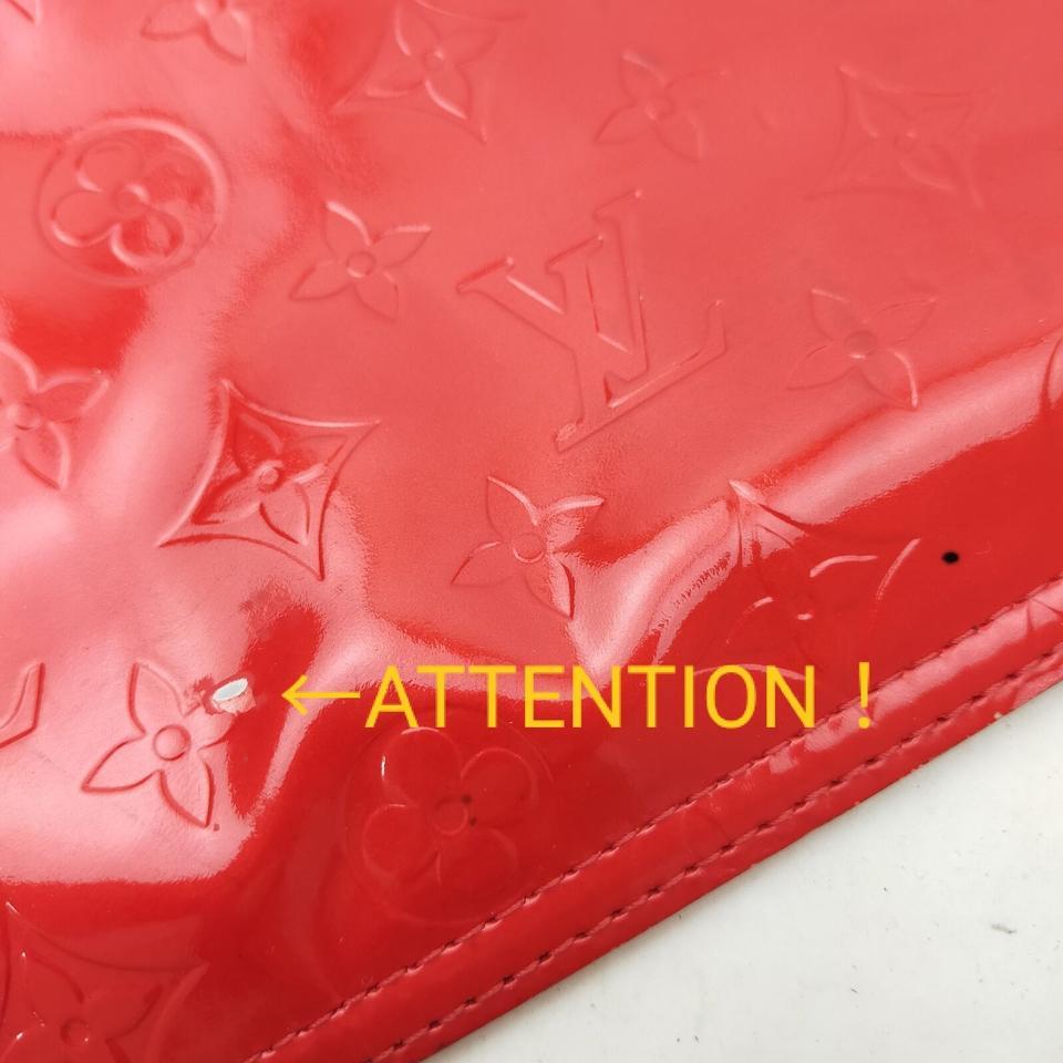 Louis Vuitton Red Monogram Vernis Stanton Sac Plat Tote Bag 863281 5