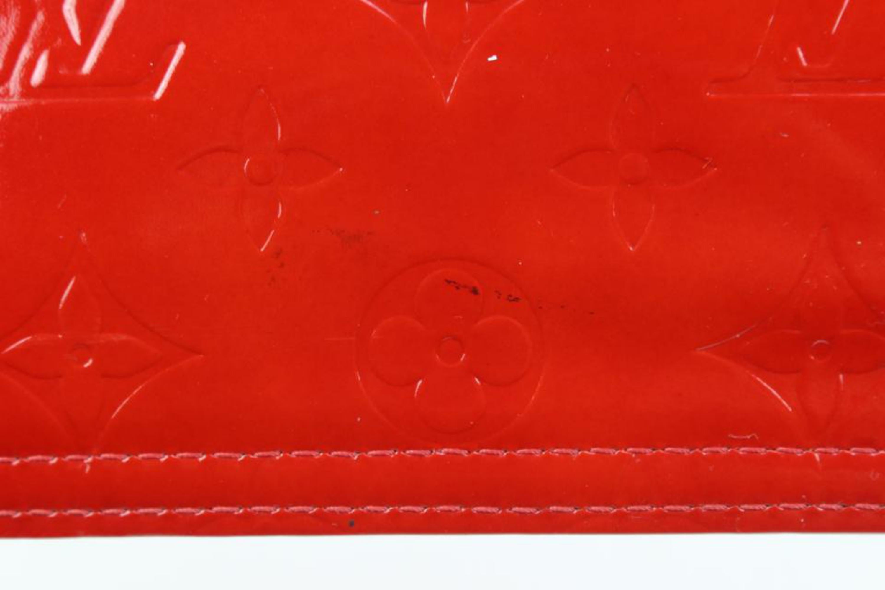 Louis Vuitton Borsa Tote Rosso Monogram Vernis Stanton Upcycle Ready 329slk3 in vendita 6