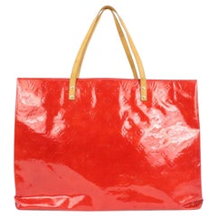 Louis Vuitton Red Monogram Vernis Vernis GM Tote Bag 10lk412s