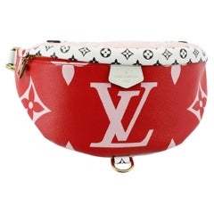 Louis Vuitton Red Multicolor Giant Monogram Coated Canvas Bum Bag