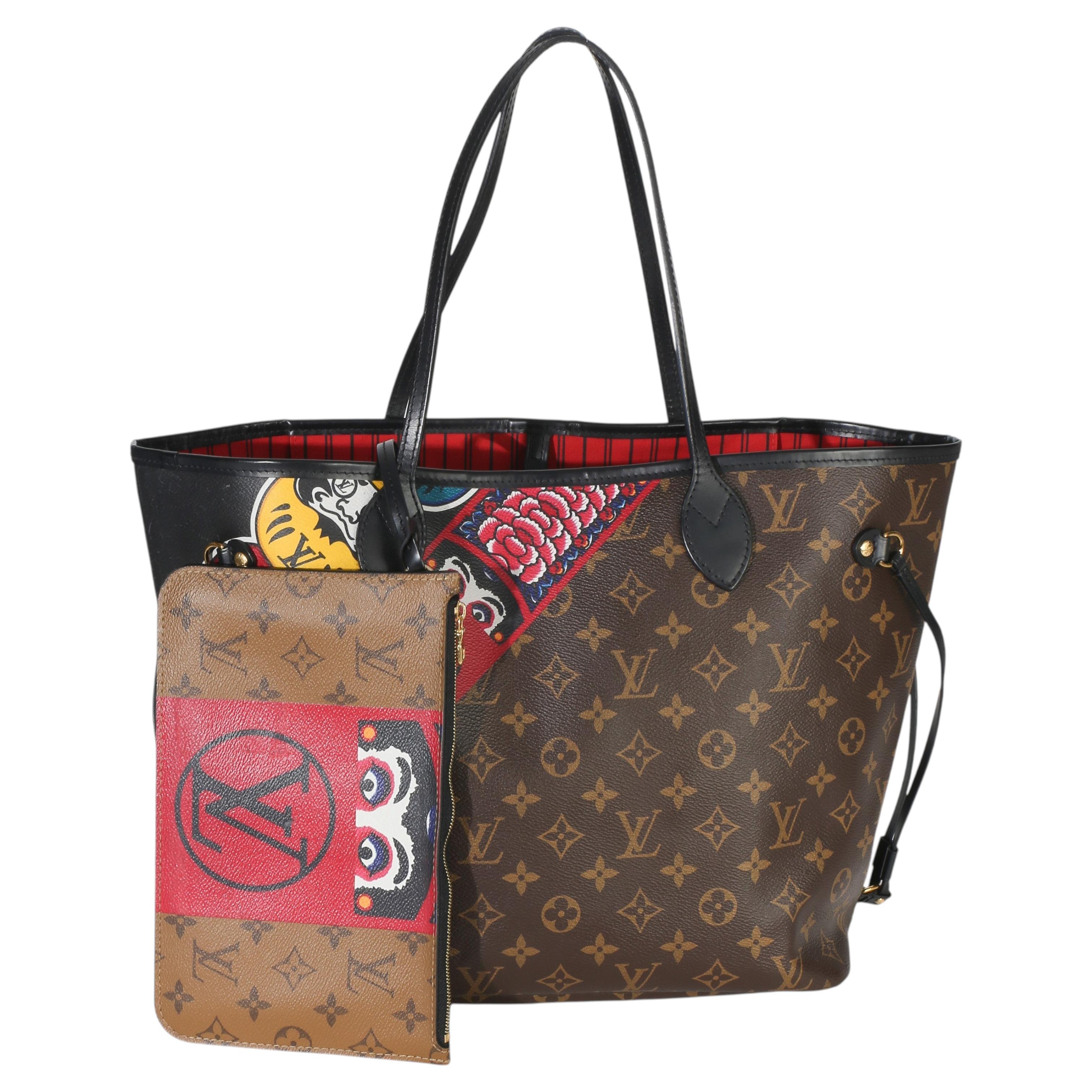 Louis Vuitton Rouge Multicolore Monogram Canvas Kabuki Neverfull MM