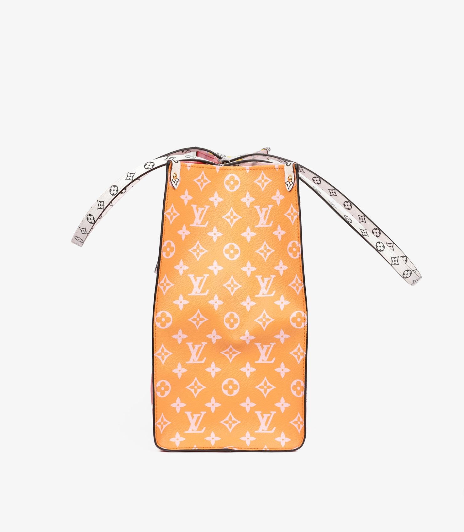 Louis Vuitton Red & Multicolour Giant Monogram Coated Canvas Onthego GM 1