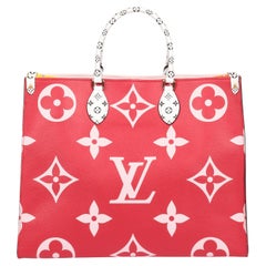 Louis Vuitton Red & Multicolour Giant Monogram Coated Canvas Onthego GM