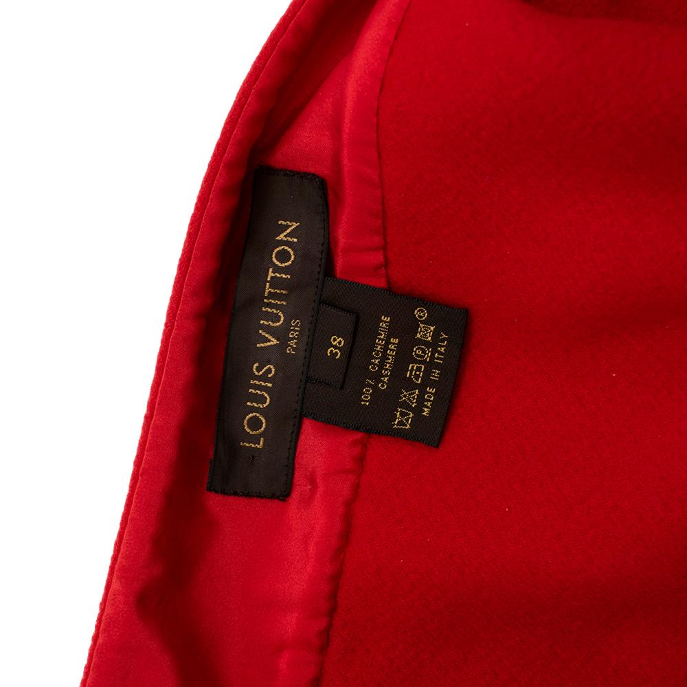 Women's or Men's Louis Vuitton Red Paneled Cashmere Mini Skirt US6