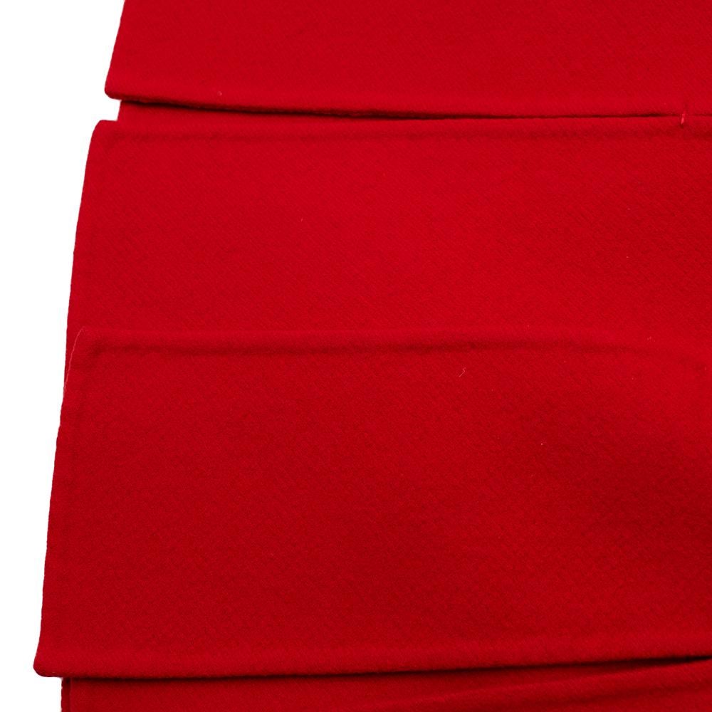 Louis Vuitton Red Paneled Cashmere Mini Skirt US6 3