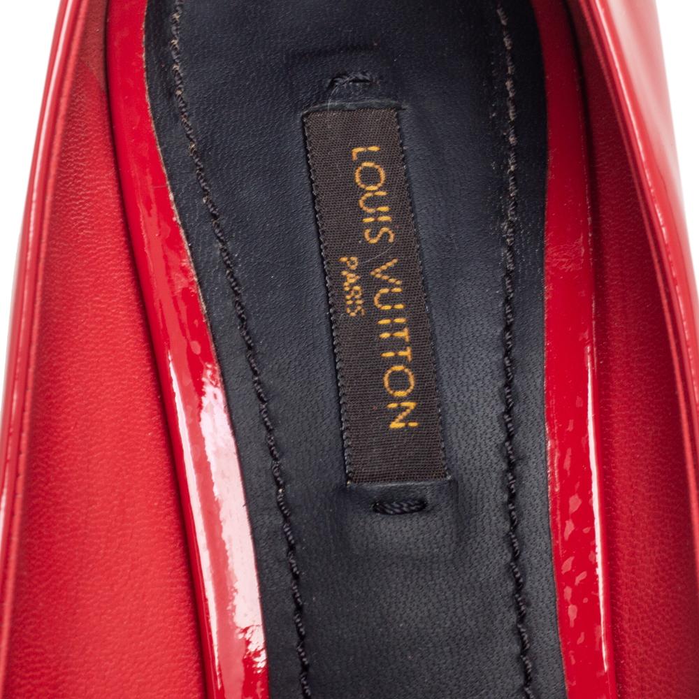 Louis Vuitton Red Patent Leather Betty Pumps Size 37 1