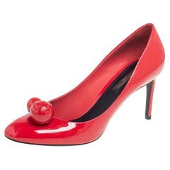 Louis Vuitton Red Patent Leather Betty Pumps Size 37