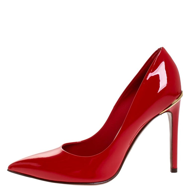 Patent leather heels Louis Vuitton Red size 37.5 IT in Patent leather -  22775153