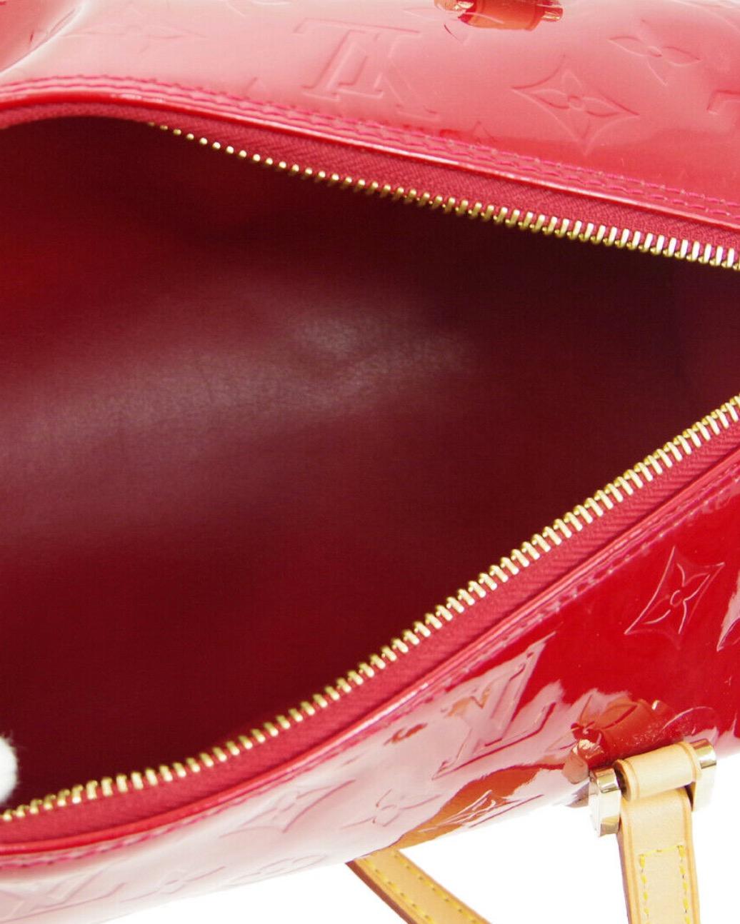 red patent louis vuitton bag