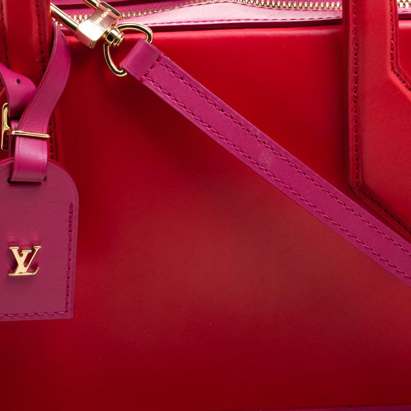 Women's Louis Vuitton Red/Pink Leather Dora PM Bag