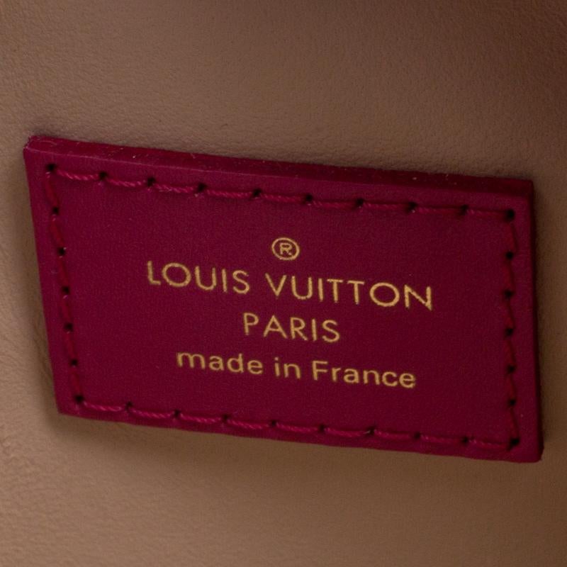 Louis Vuitton Red/Pink Leather Dora PM Bag 4