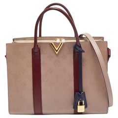 Louis Vuitton Rote/Plume Monogramm Leder Sehr Tote MM