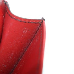 Louis Vuitton Red Pochette Clutch Business Flap Envelope Epi 872730 Wallet