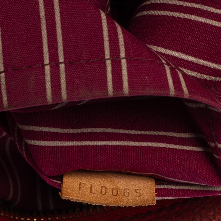 Louis Vuitton Red/Purple Canvas Antigua Cabas PM Bag For Sale 3