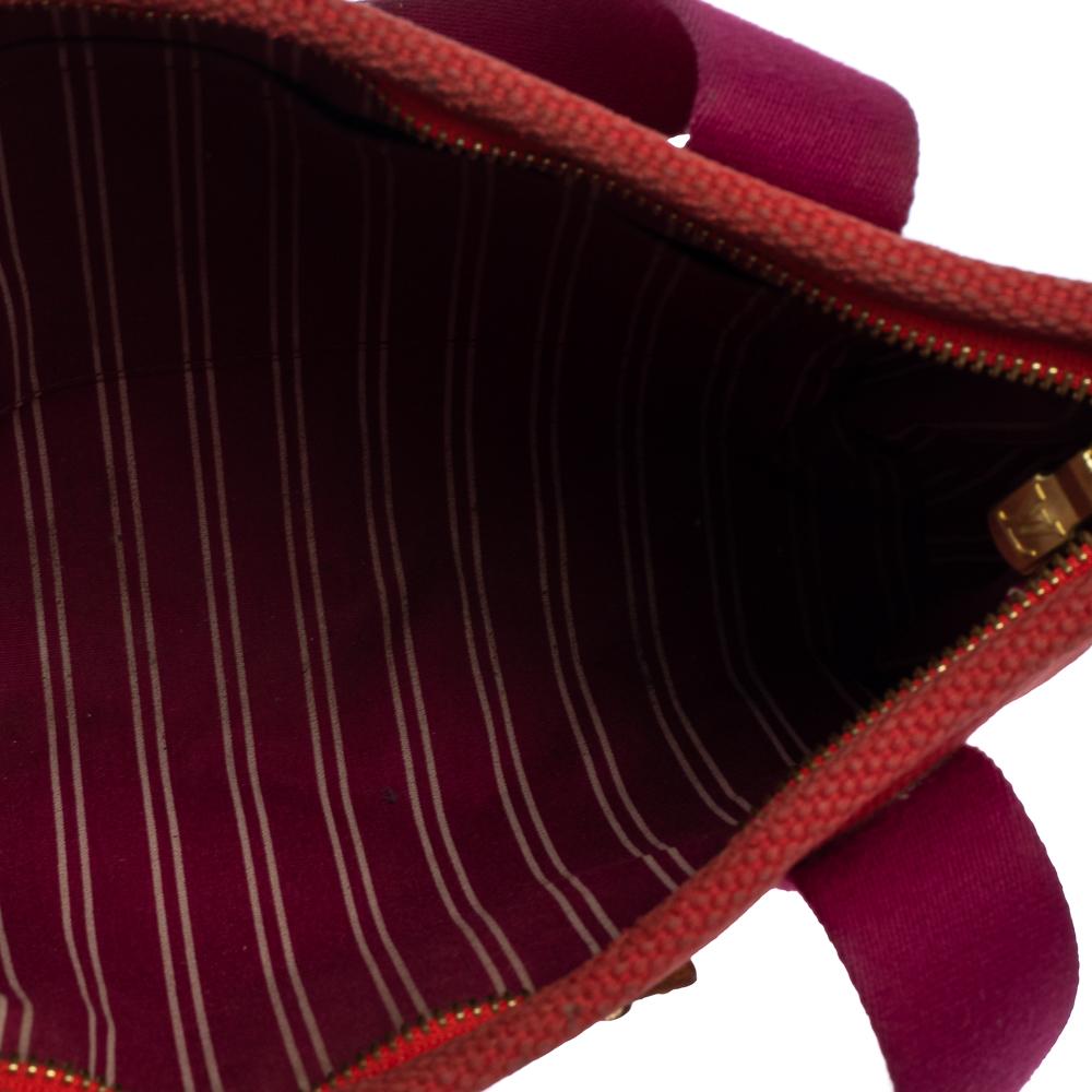 Louis Vuitton Red/Purple Canvas Antigua Cabas PM Bag 2