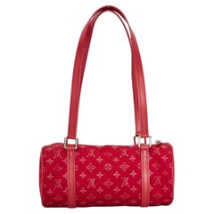 Louis Vuitton Red Satin Mini Papillon Bag