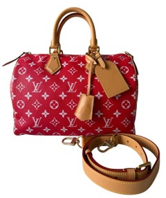 Louis Vuitton Red Speedy P9 Bandoulière 30 M14067 NEW RARE VIP BAG