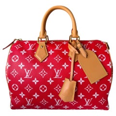 Louis Vuitton Red Speedy P9 Bandoulière 30 M14067 NEW RARE VIP BAG