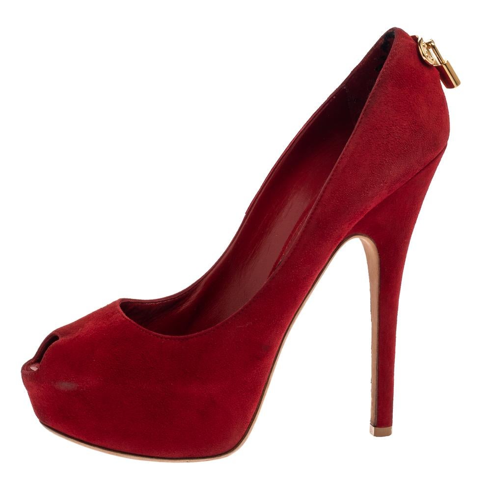 red louis vuitton shoes heels