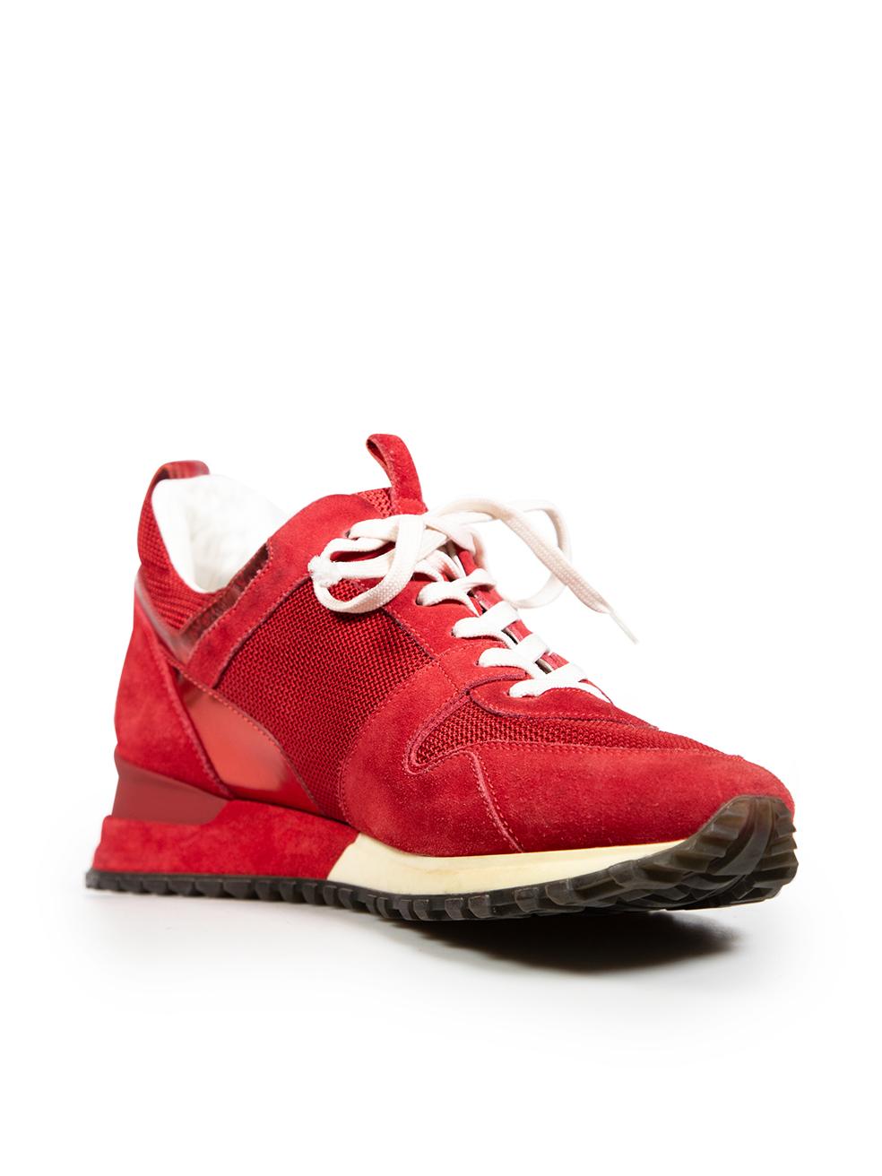 CONDITION is Good. Minor wear to the shoes is evident. Abrasion to the leather on all parts of both shoes. Wear to the suede on the left side of the left shoe and on the counter of both shoes. The sealed tip of the left shoe lace has been removed