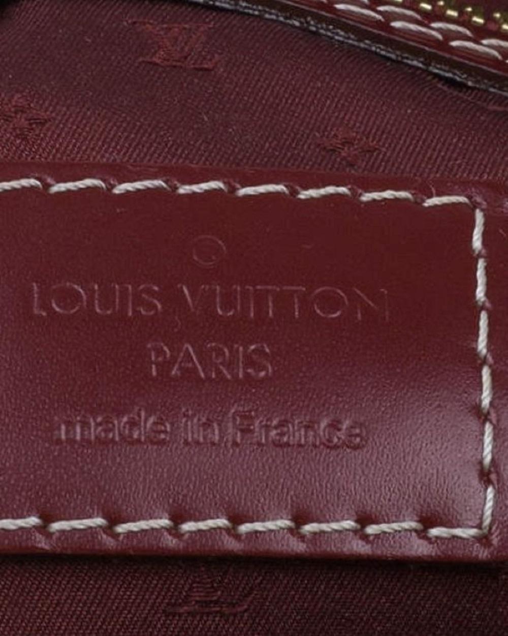 Louis Vuitton Red Suhali Leather Le Majestueux Tote For Sale 10