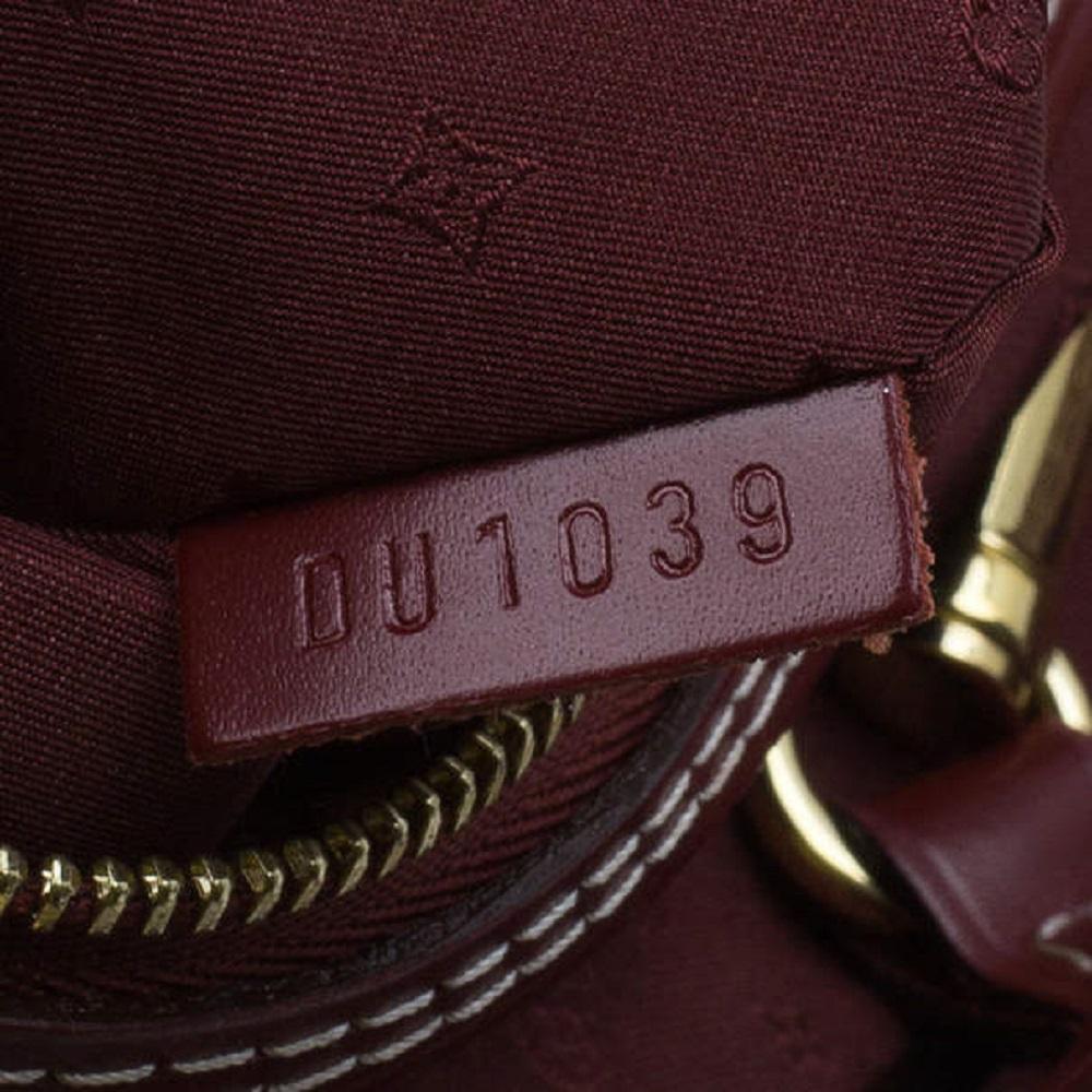 Louis Vuitton Fourre-tout Le Majestueux en cuir rouge Suhali en vente 11
