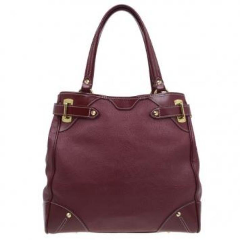 Louis Vuitton Tote Le Majestueux in pelle rossa Suhali In condizioni buone in vendita a Dubai, Al Qouz 2